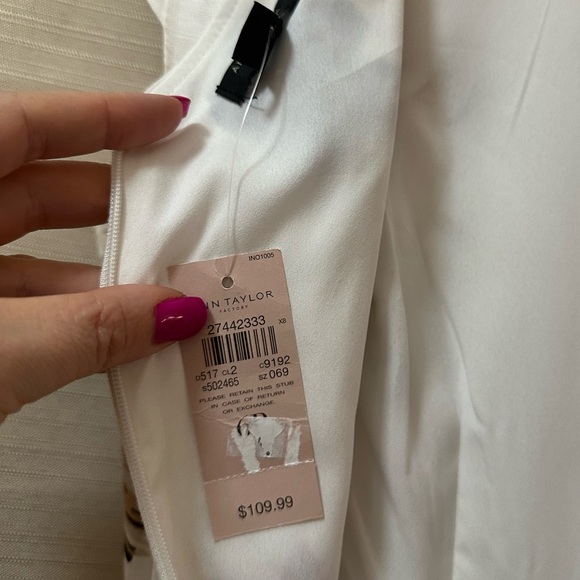 Ann Taylor Floral Fit & Flare Dress – Ivory Multicolor – Size XS (NWT) - Picture 7 of 7